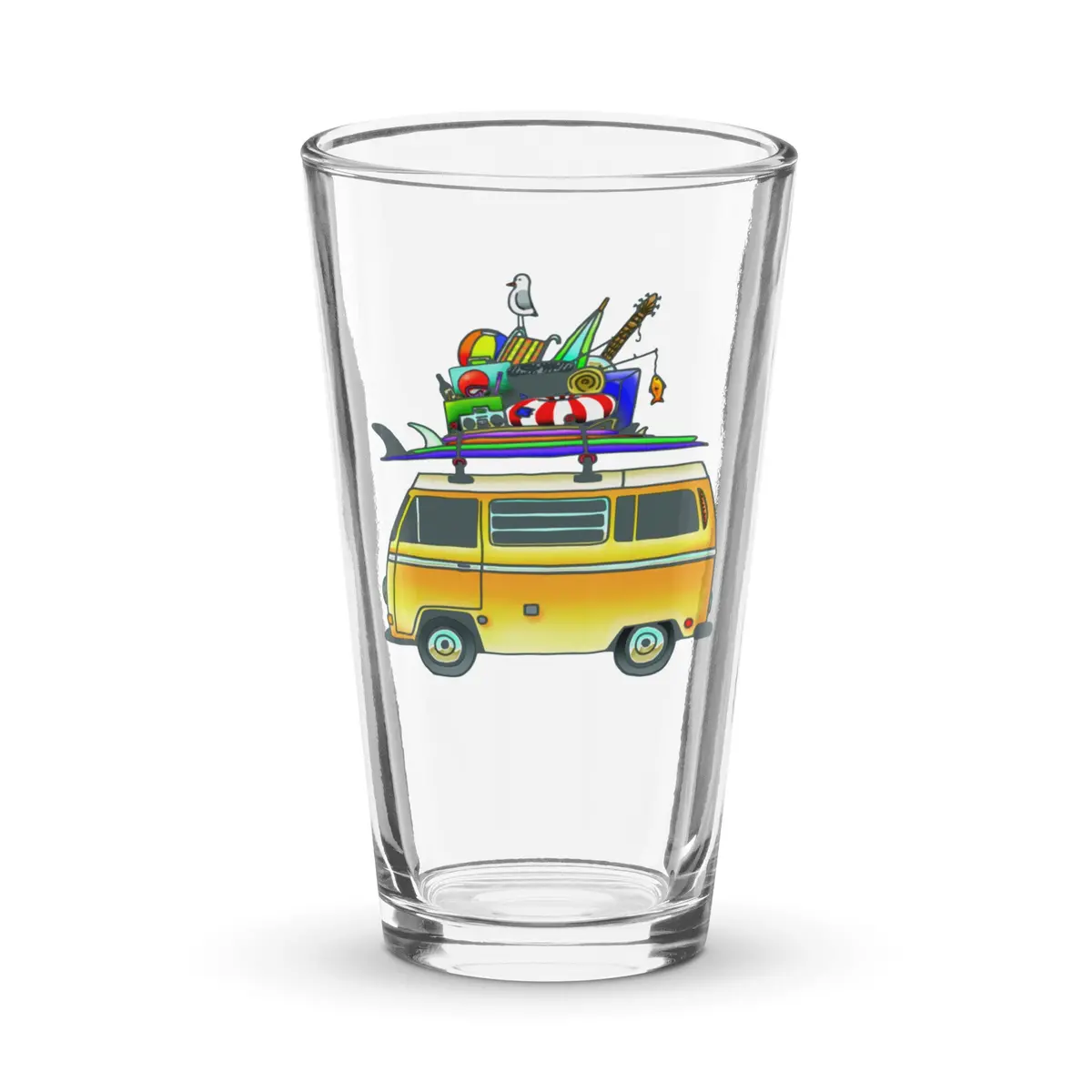 Rad Bus Shaker Pint Glass 1