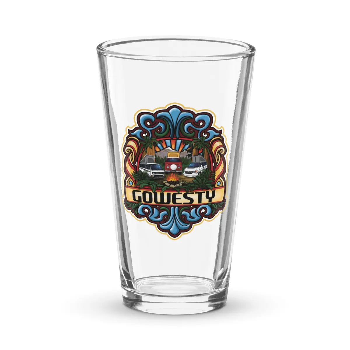 Westylife Campfire Shaker Pint Glass 1