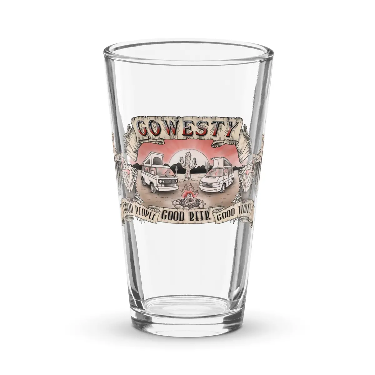 Desert Vulture Shaker Pint Glass 1