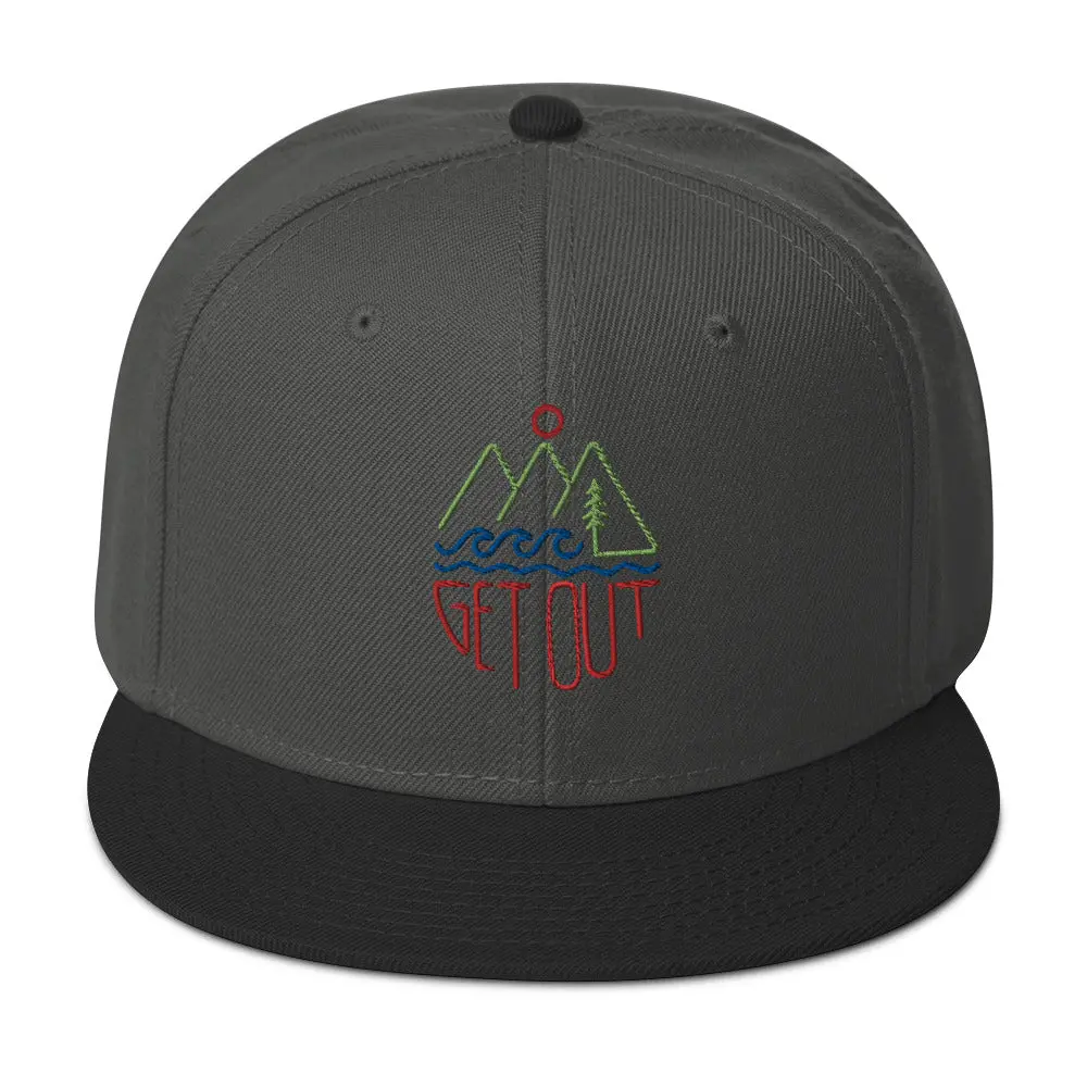 Get Out Snapback Hat 9