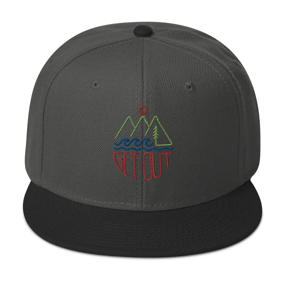 Get Out Snapback Hat 13