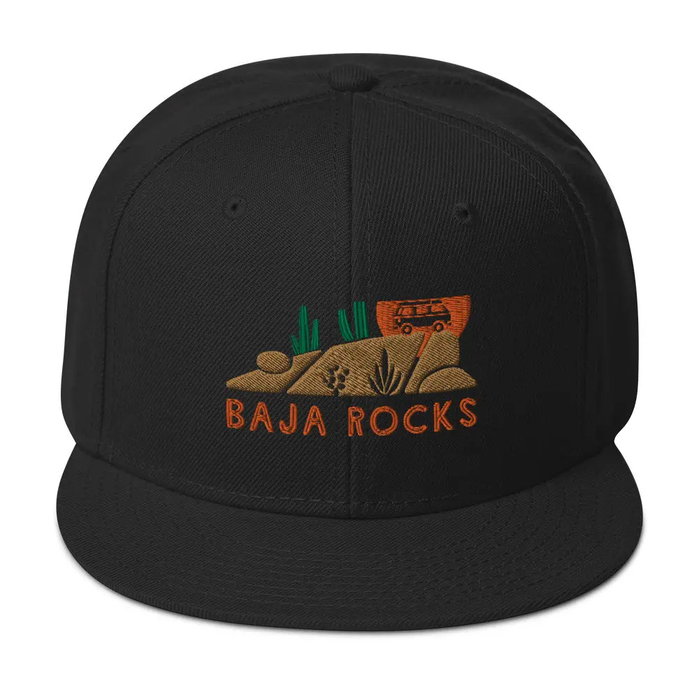 Baja Rocks Snapback Hat 5