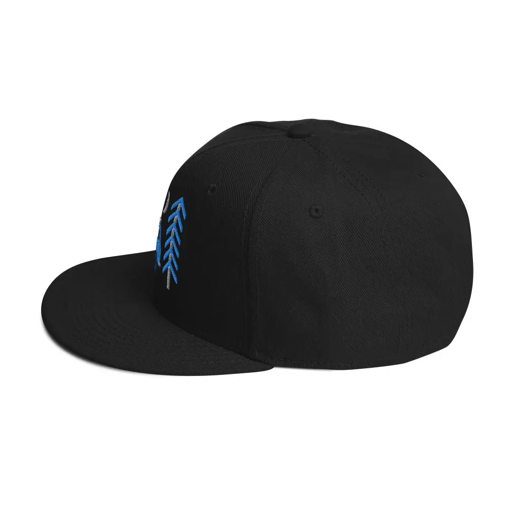 Go Outside Van & Moon Snapback Hat 3
