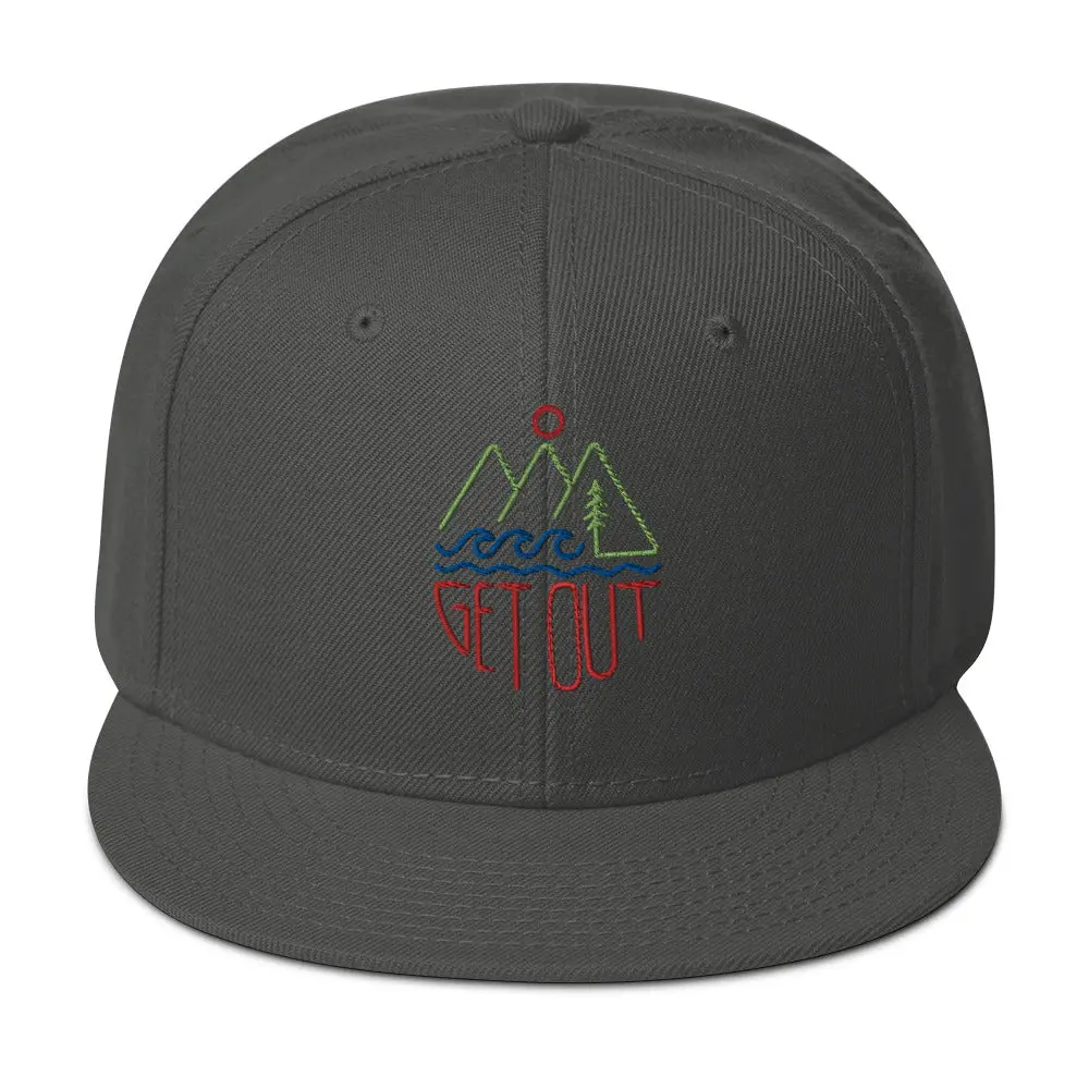 Get Out Snapback Hat 13