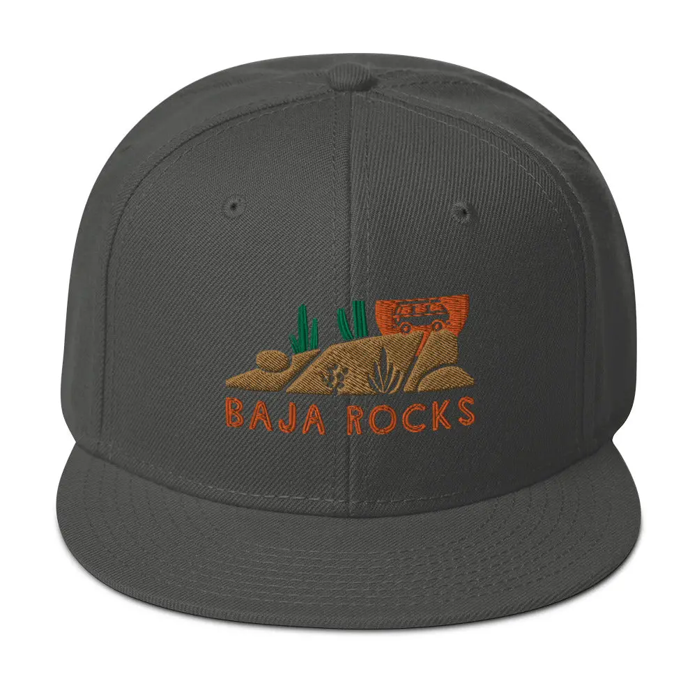 Baja Rocks Snapback Hat 7