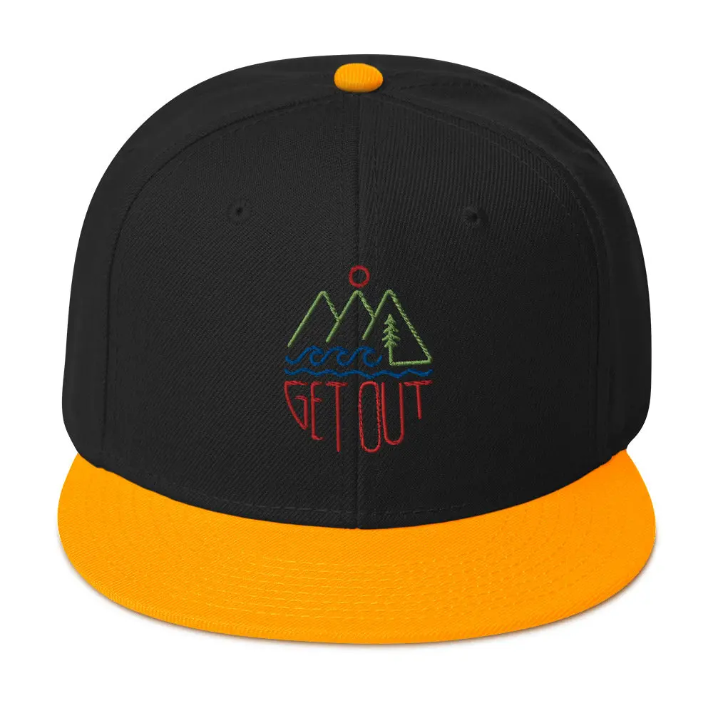 Get Out Snapback Hat 6