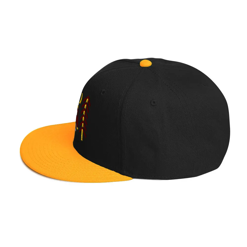 Go Outside Van & Moon Snapback Hat 4