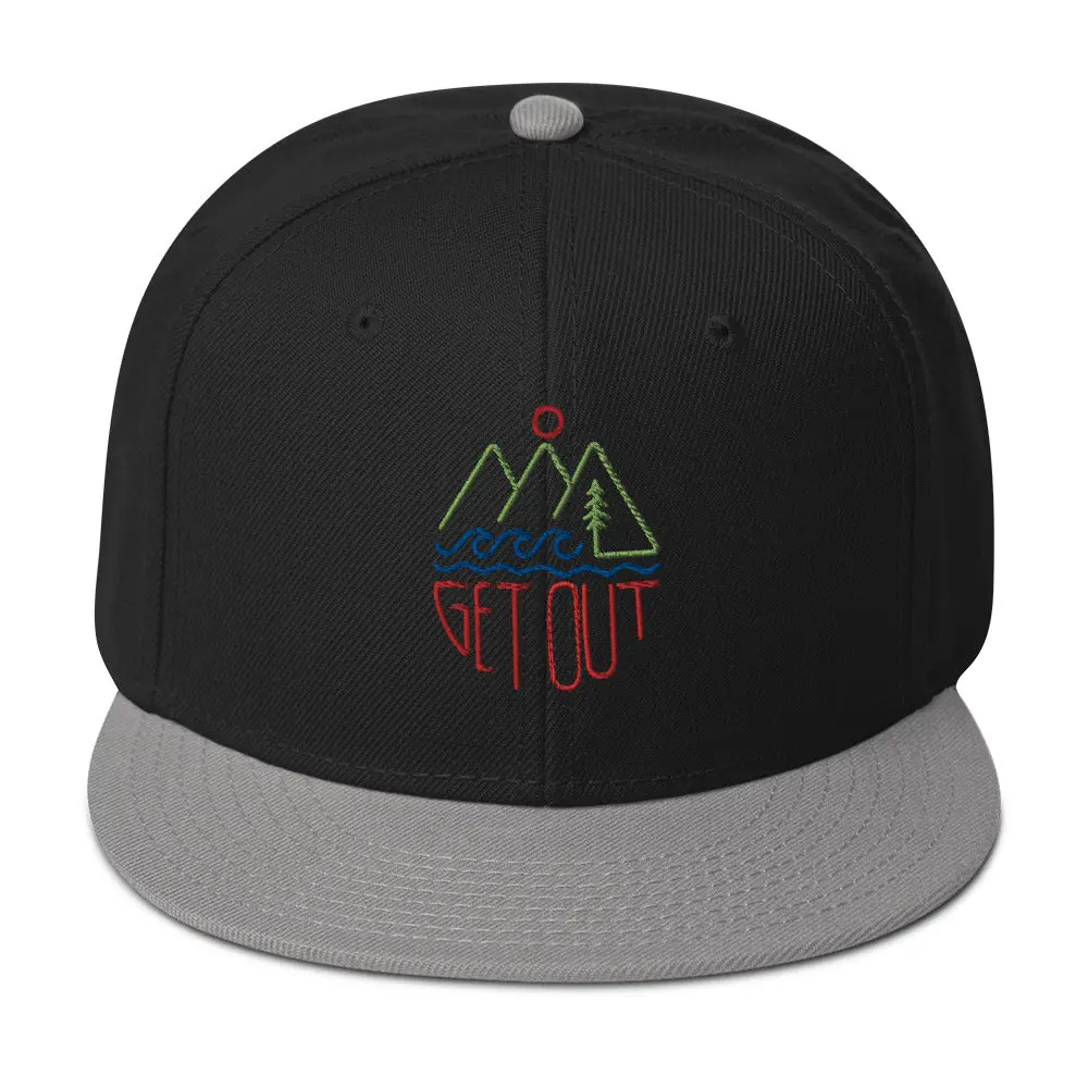 Get Out Snapback Hat 5