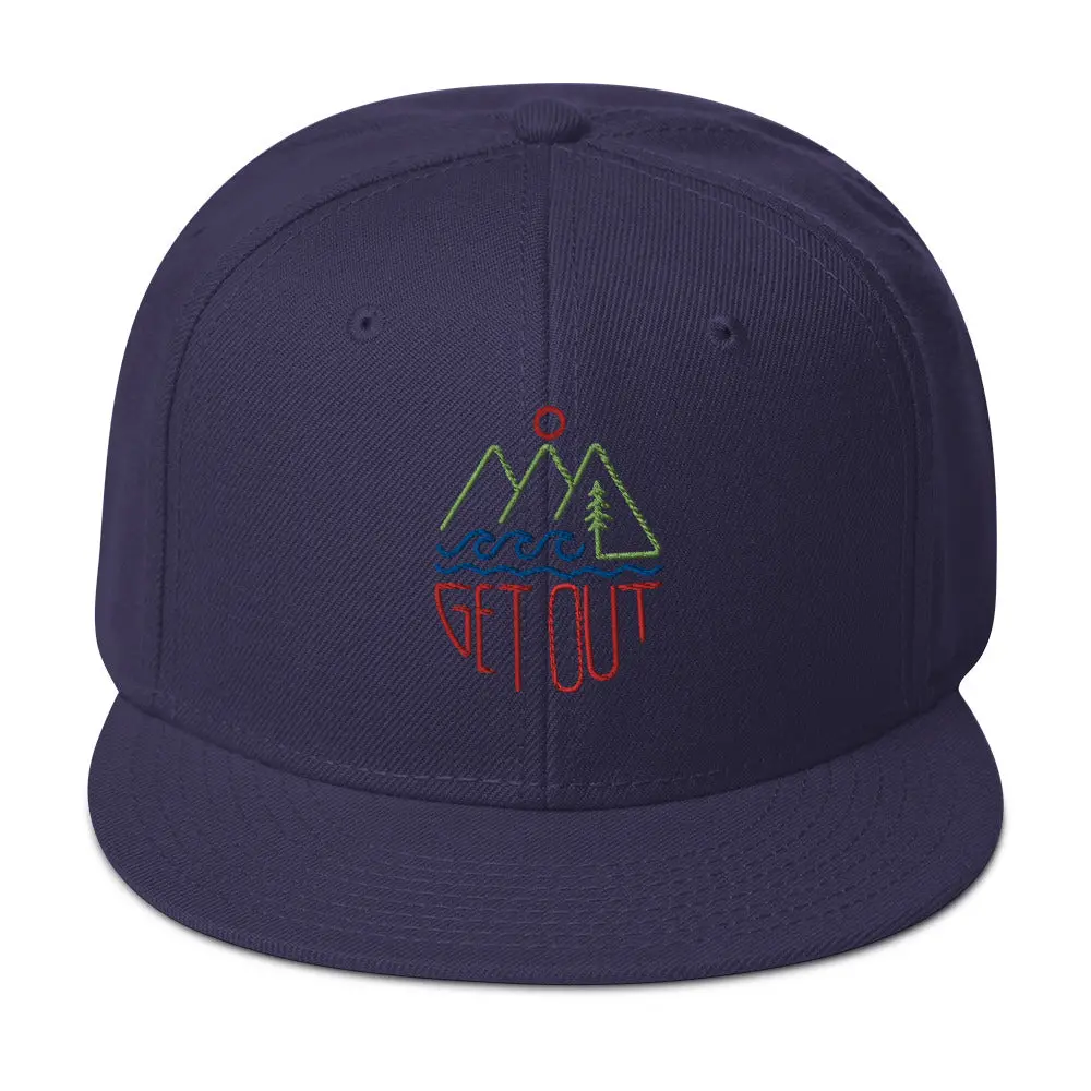 Get Out Snapback Hat 5