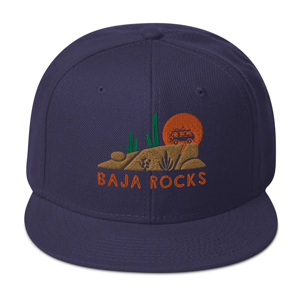 Baja Rocks Snapback Hat 5
