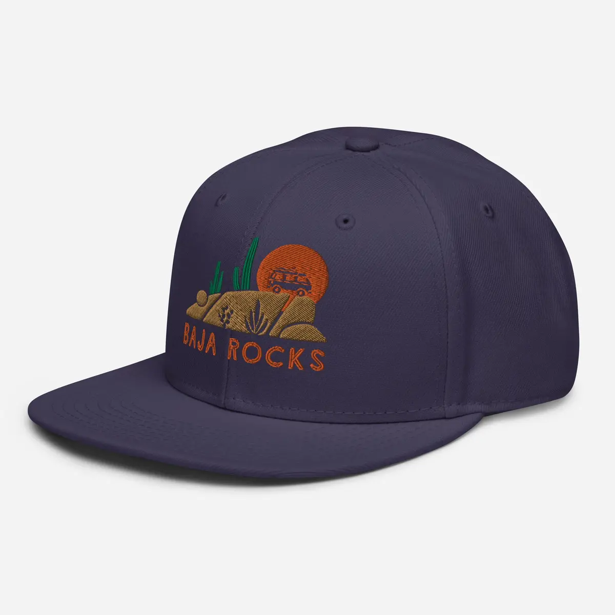 Baja Rocks Snapback Hat 1
