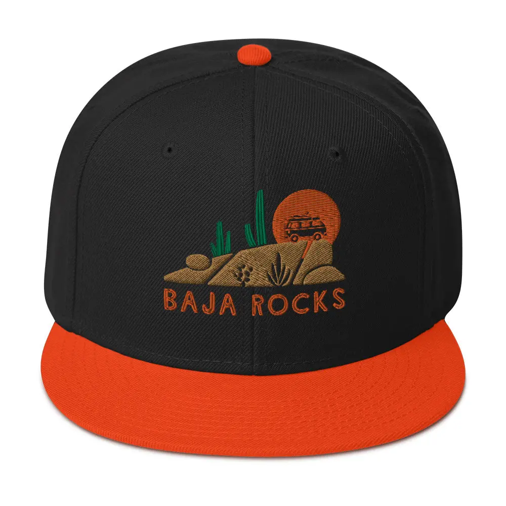Baja Rocks Snapback Hat 2