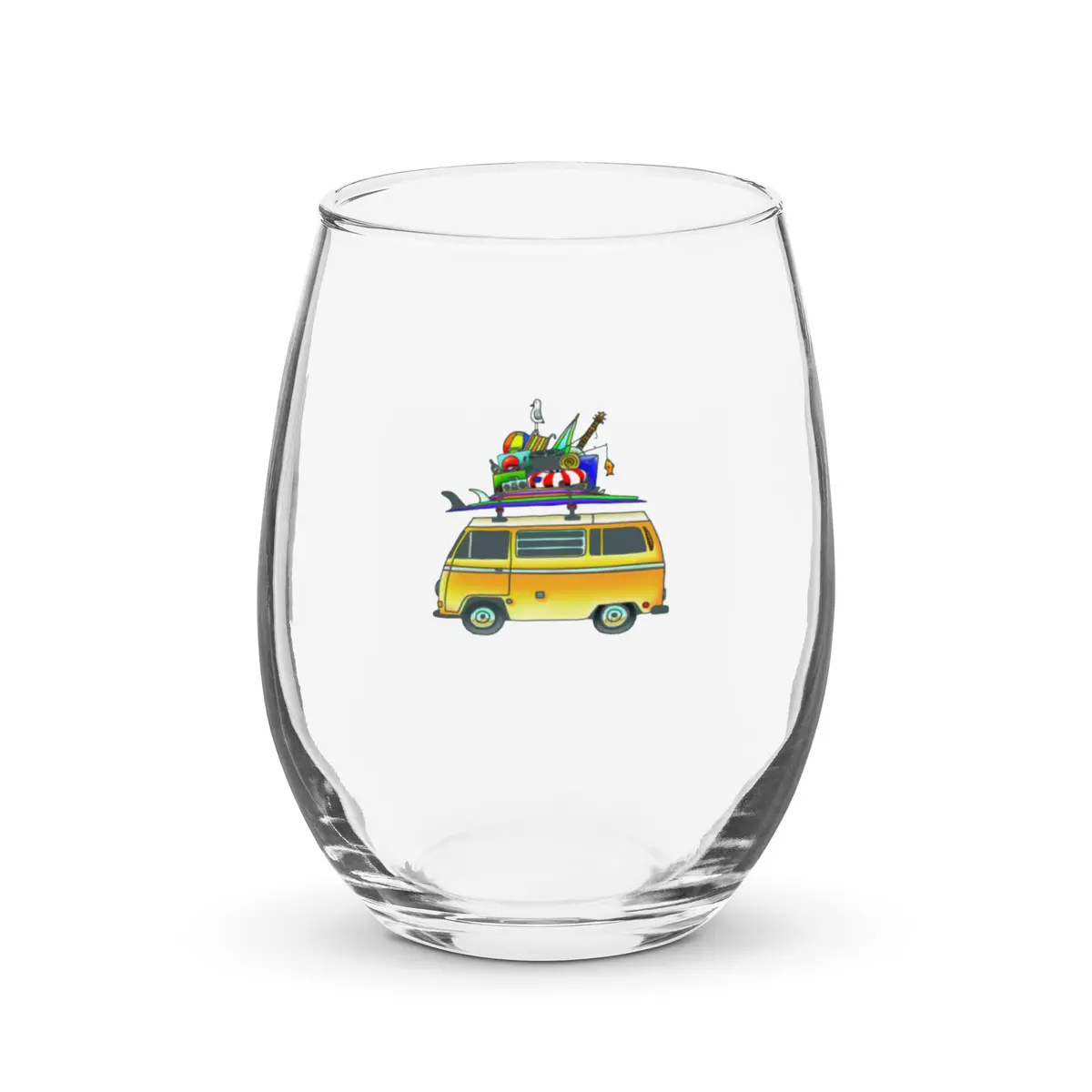 Rad Bus Stemless Wine Glass 1