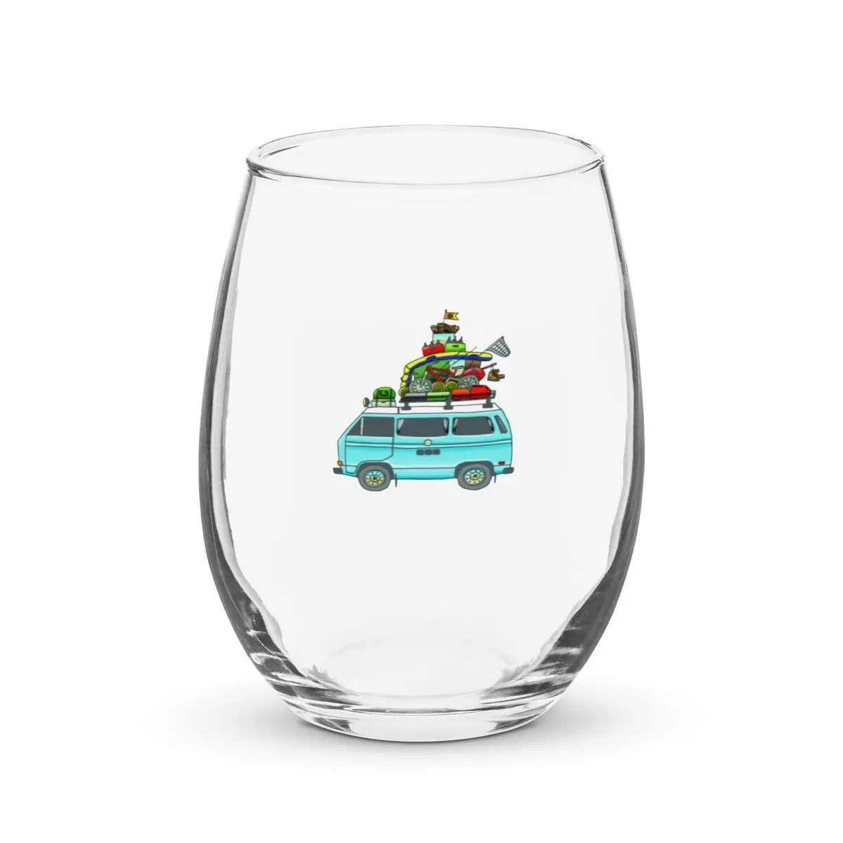 Rad Vanagon Stemless Wine Glass 1