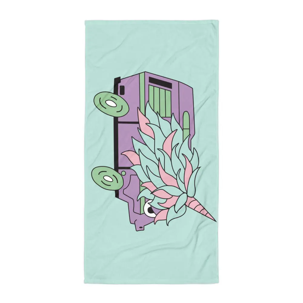 High-Top Hazel Unicorn Beach Towel 1