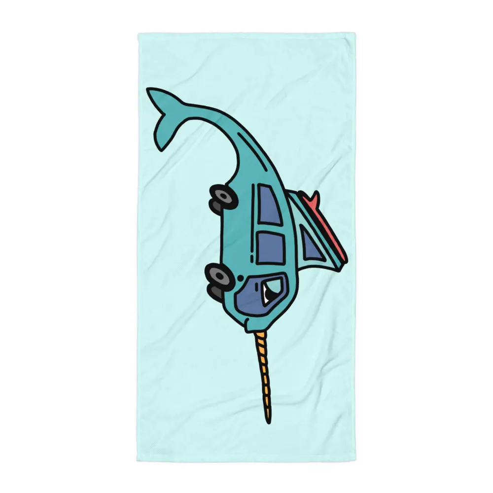 Narwhal Ned Beach Towel 1