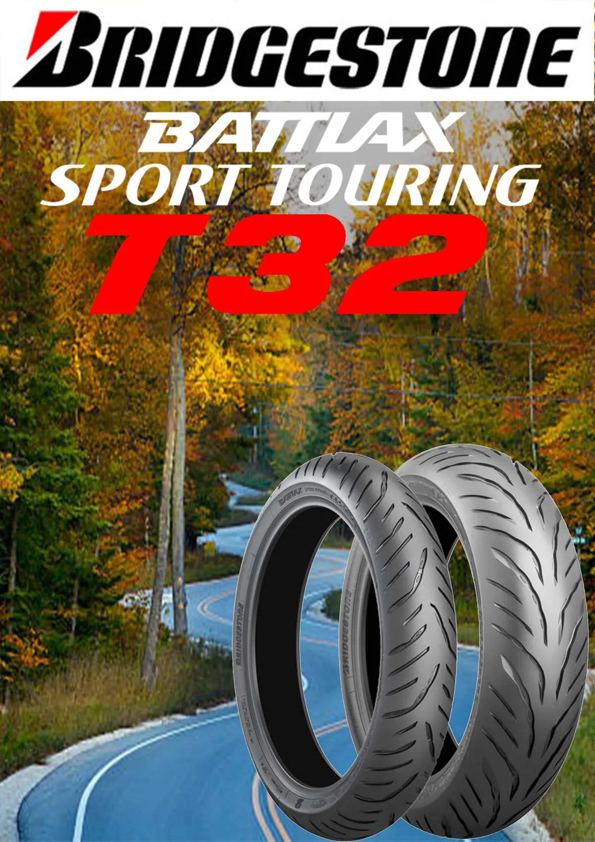 Bridgestone Battlax T32 120/70-17 & 190/55-17 Combo 1