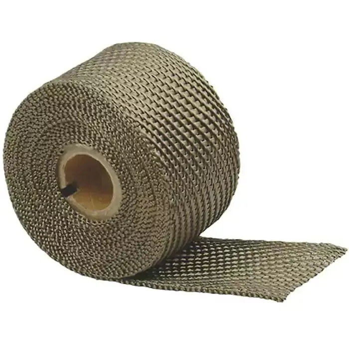 Titanium Fiber Exhaust Header Wrap Kit (Tape)  For Atv, Banshee 350, Raptor 700 (Set Of-2) 1