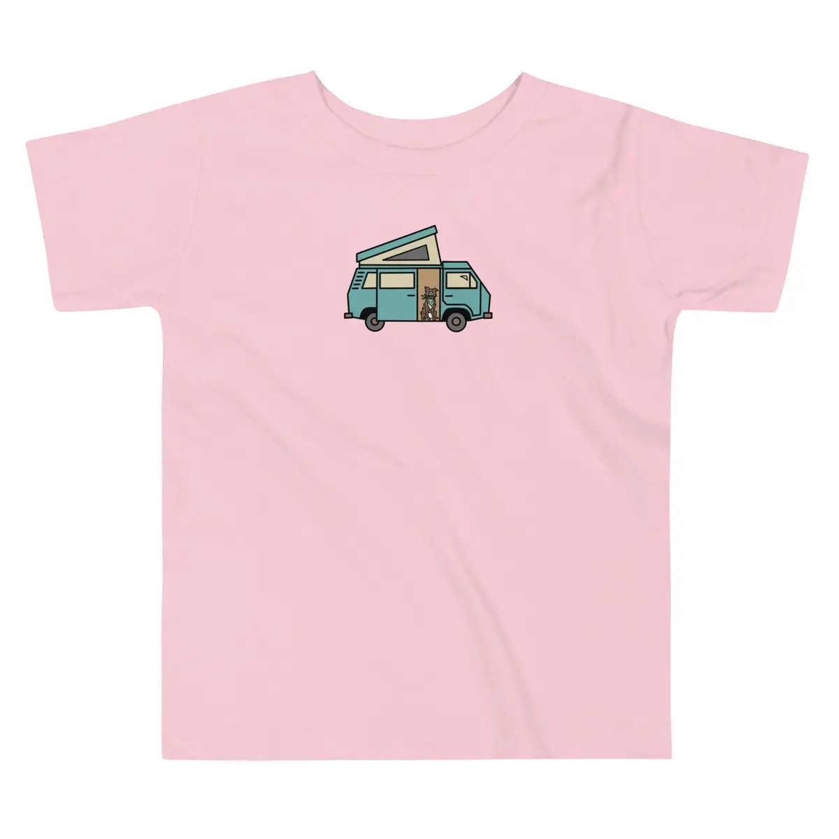 Adorable Dog in Van Toddler T-Shirt