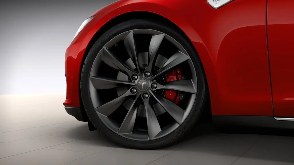 Model S Red Brake Calipers Set 1