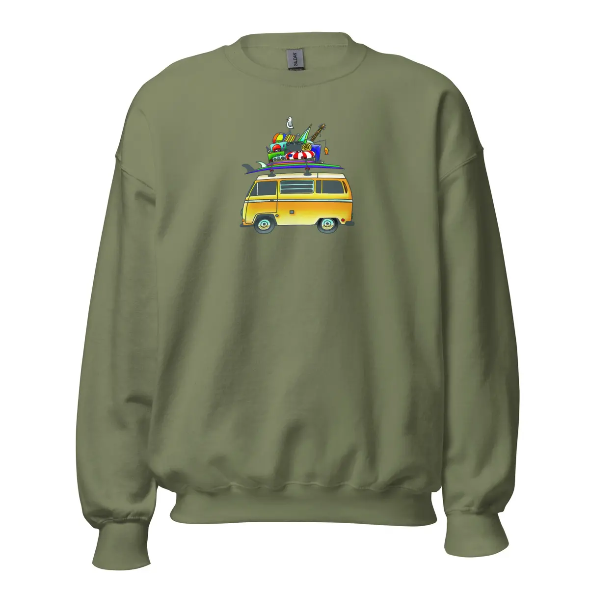 Rad Bus Classic Unisex Hooded Sweatshirt - Image 6