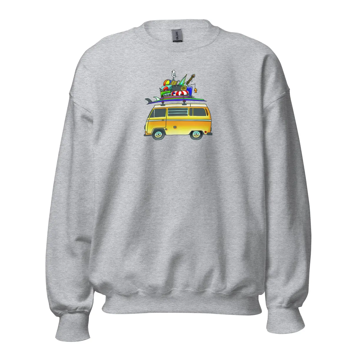 Rad Bus Classic Unisex Hooded Sweatshirt - Image 8