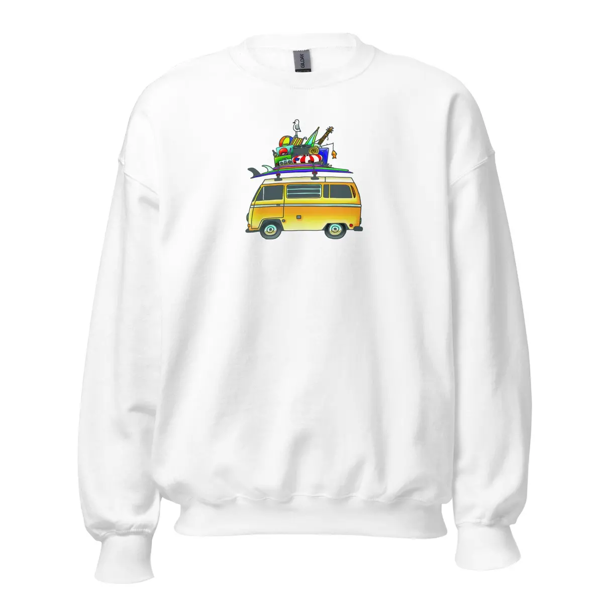 Rad Bus Classic Unisex Hooded Sweatshirt - Image 11