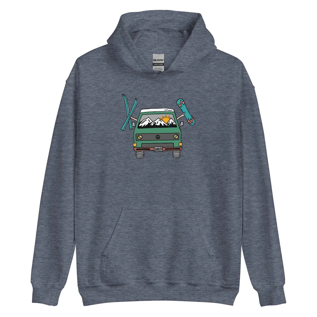 Unisex Shred Van Pullover Hoodie - Image 10