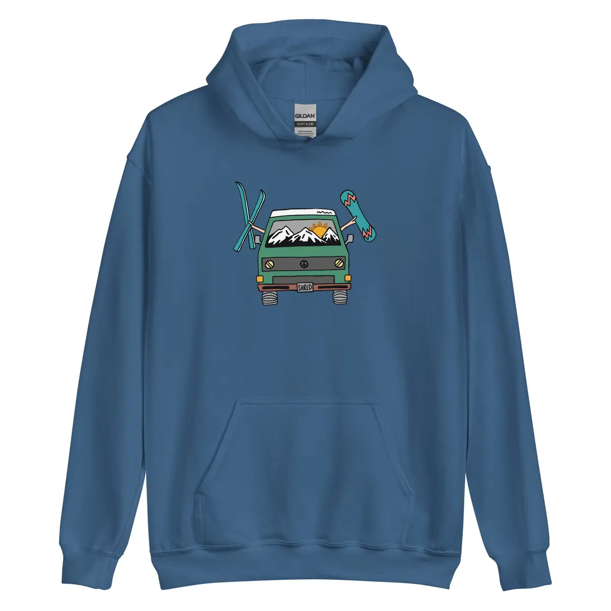 Unisex Shred Van Pullover Hoodie - Image 3