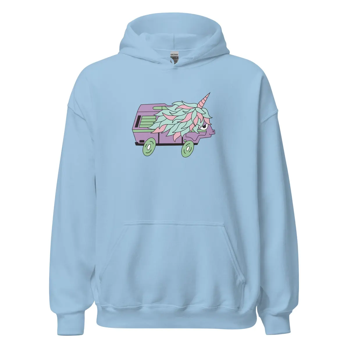 Hazel Unicorn High-Top Unisex Hoodie