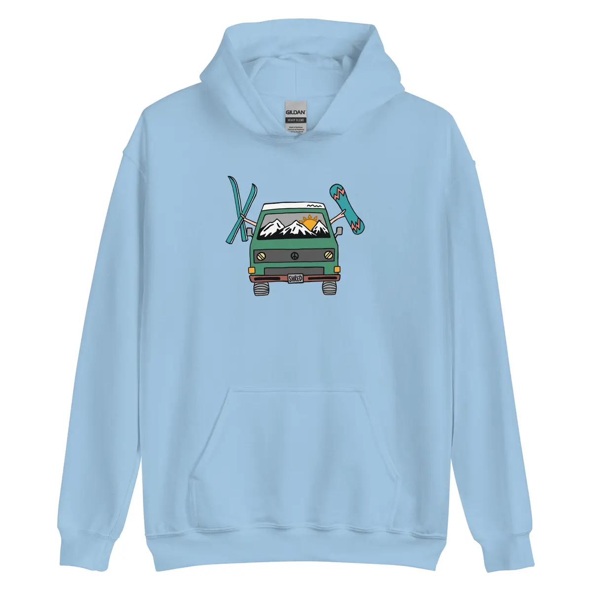Unisex Shred Van Pullover Hoodie - Image 7