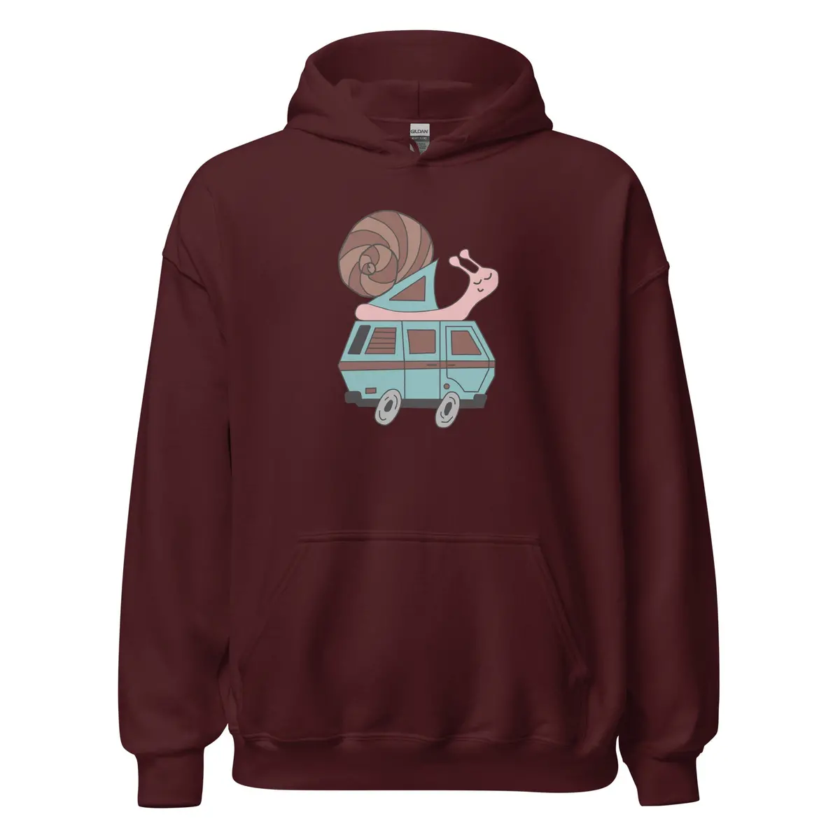 Sally Snail Casual Unisex Pullover Hoodie - Image 3