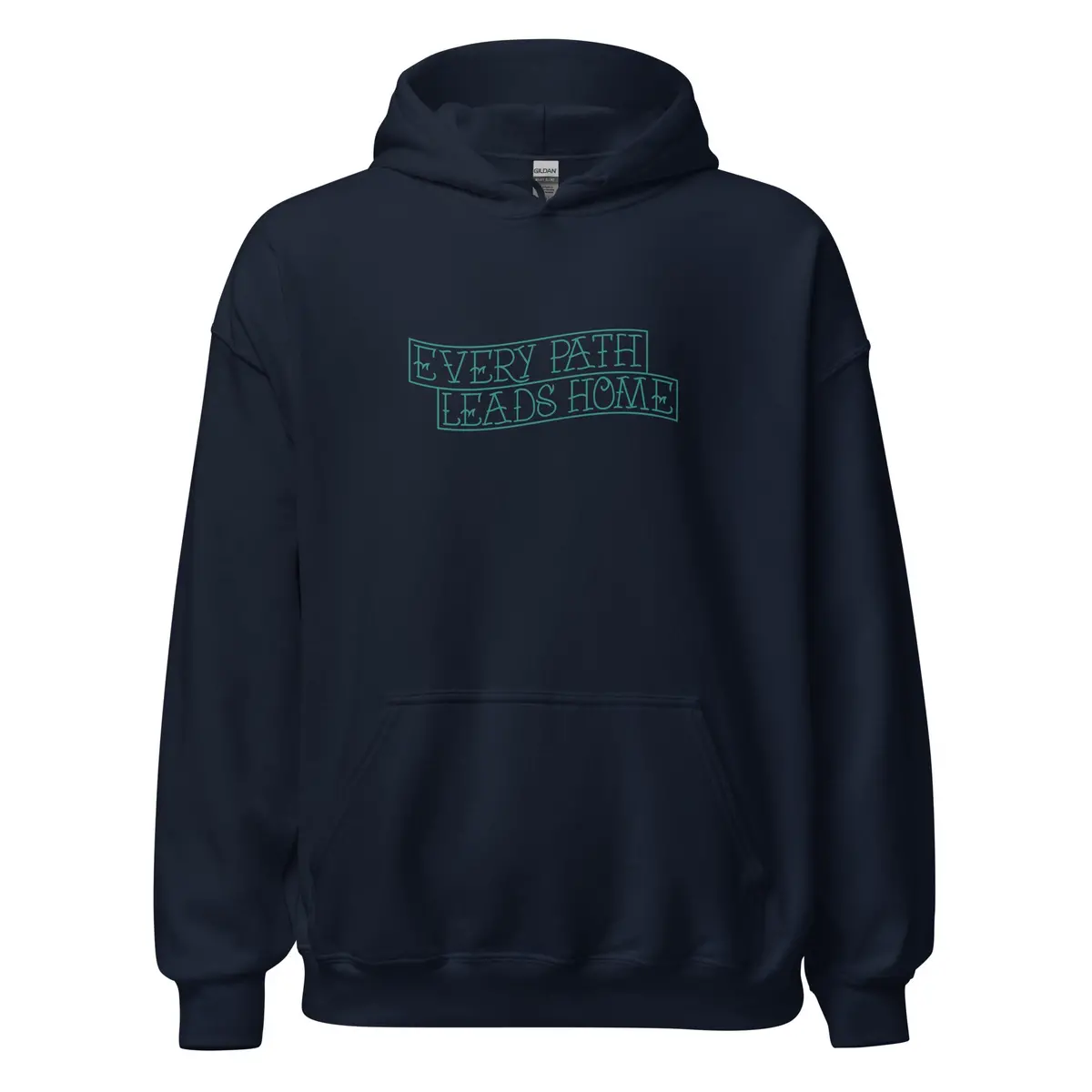 Unisex Hoodie Featuring 'Every Path Leads Home' Design