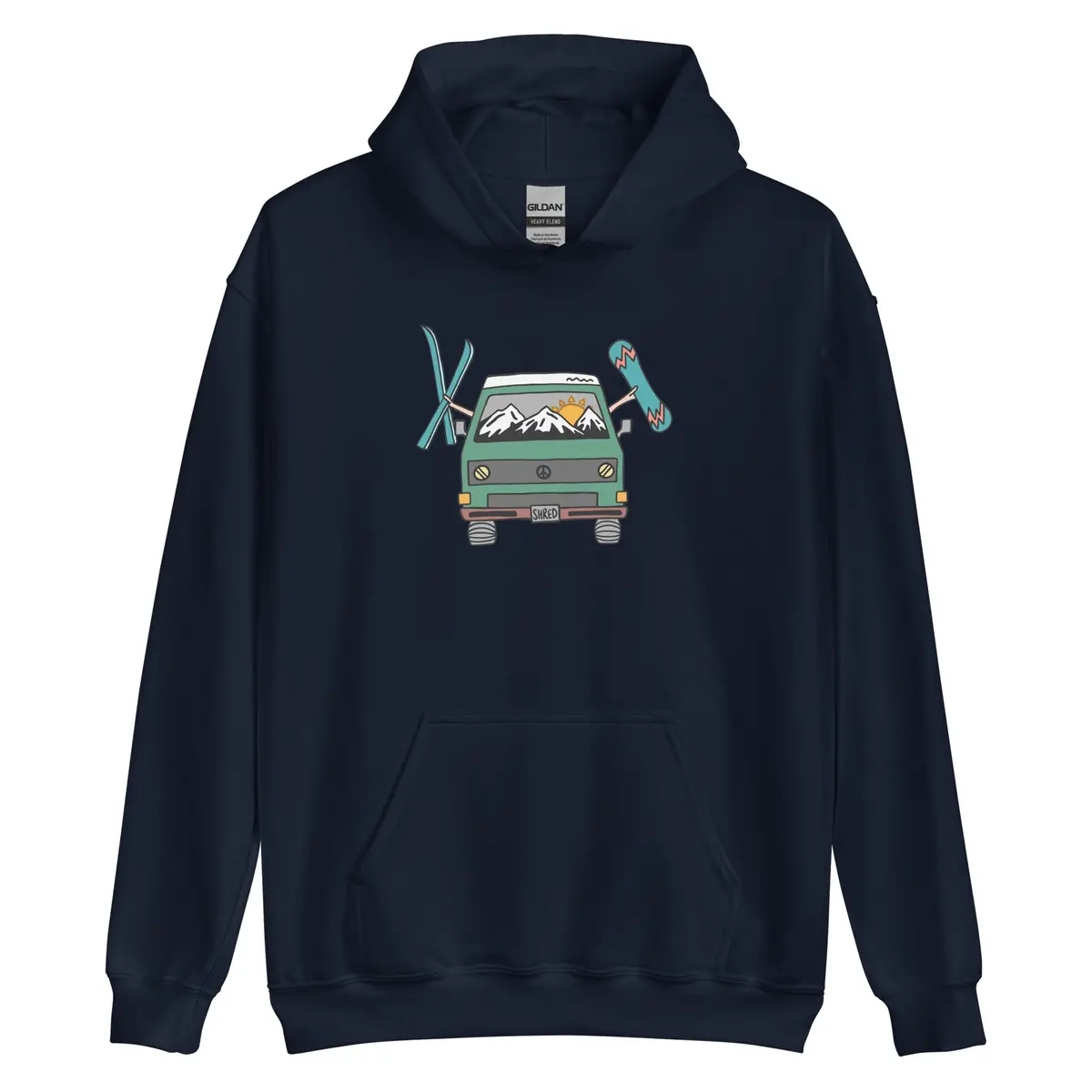 Shred Van Unisex Hoodie 9