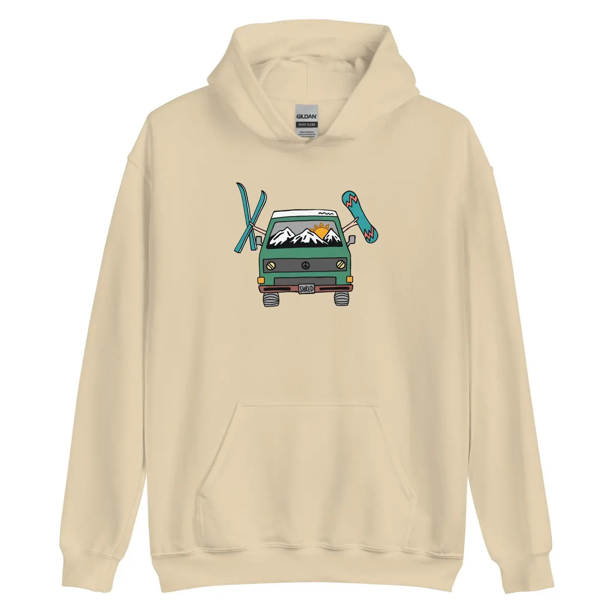 Unisex Shred Van Pullover Hoodie - Image 9