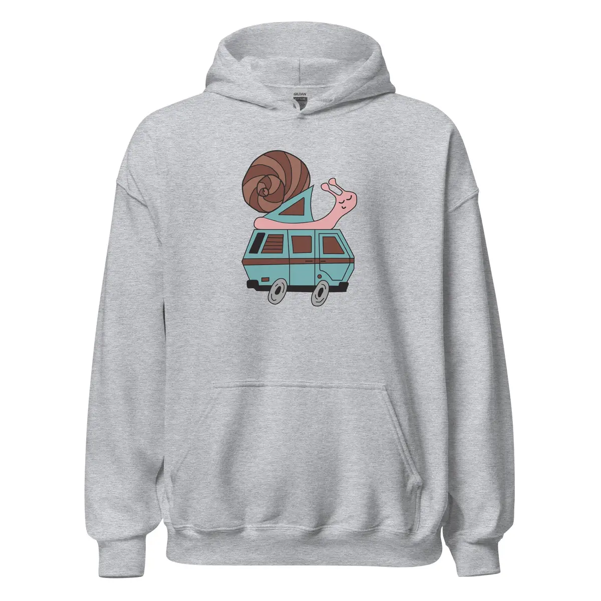 Sally Snail Casual Unisex Pullover Hoodie - Image 7