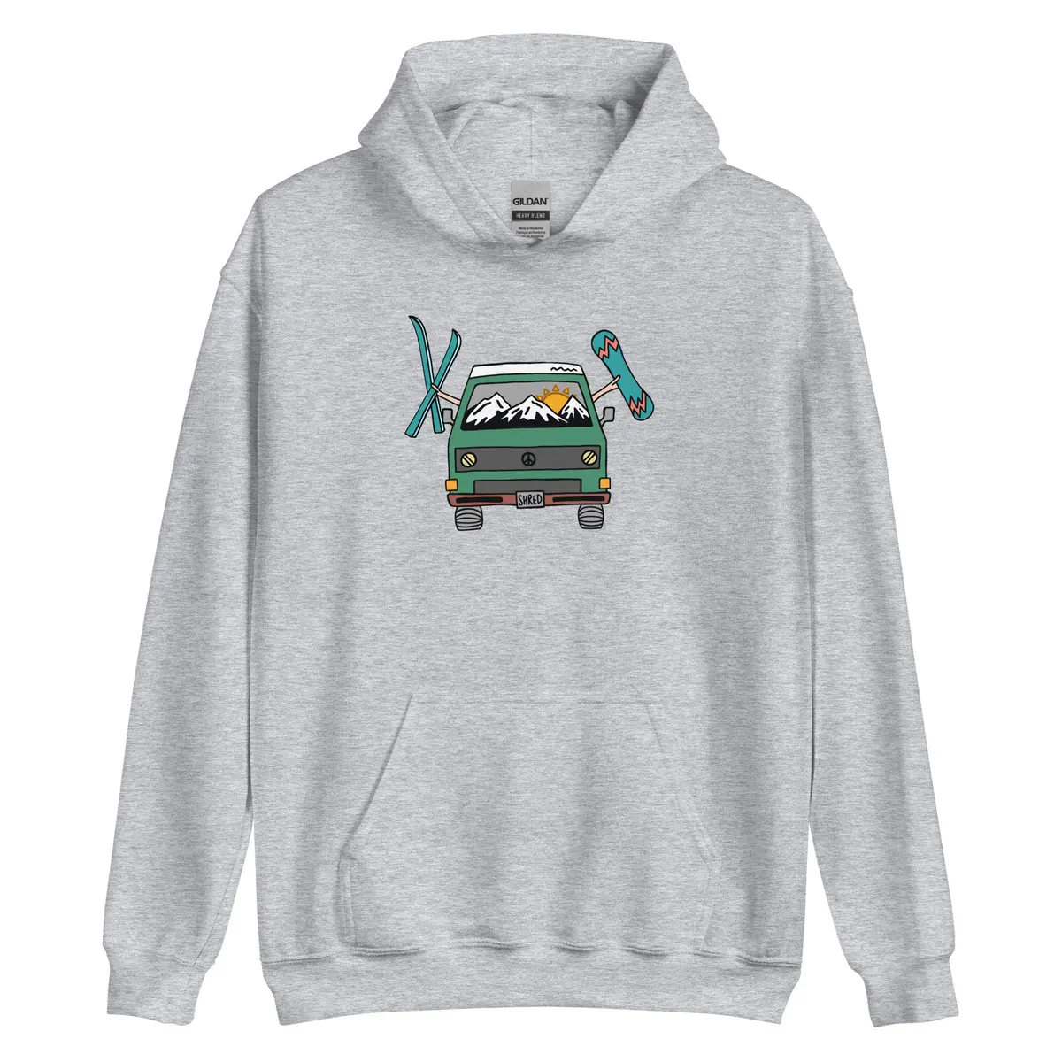 Unisex Shred Van Pullover Hoodie - Image 5