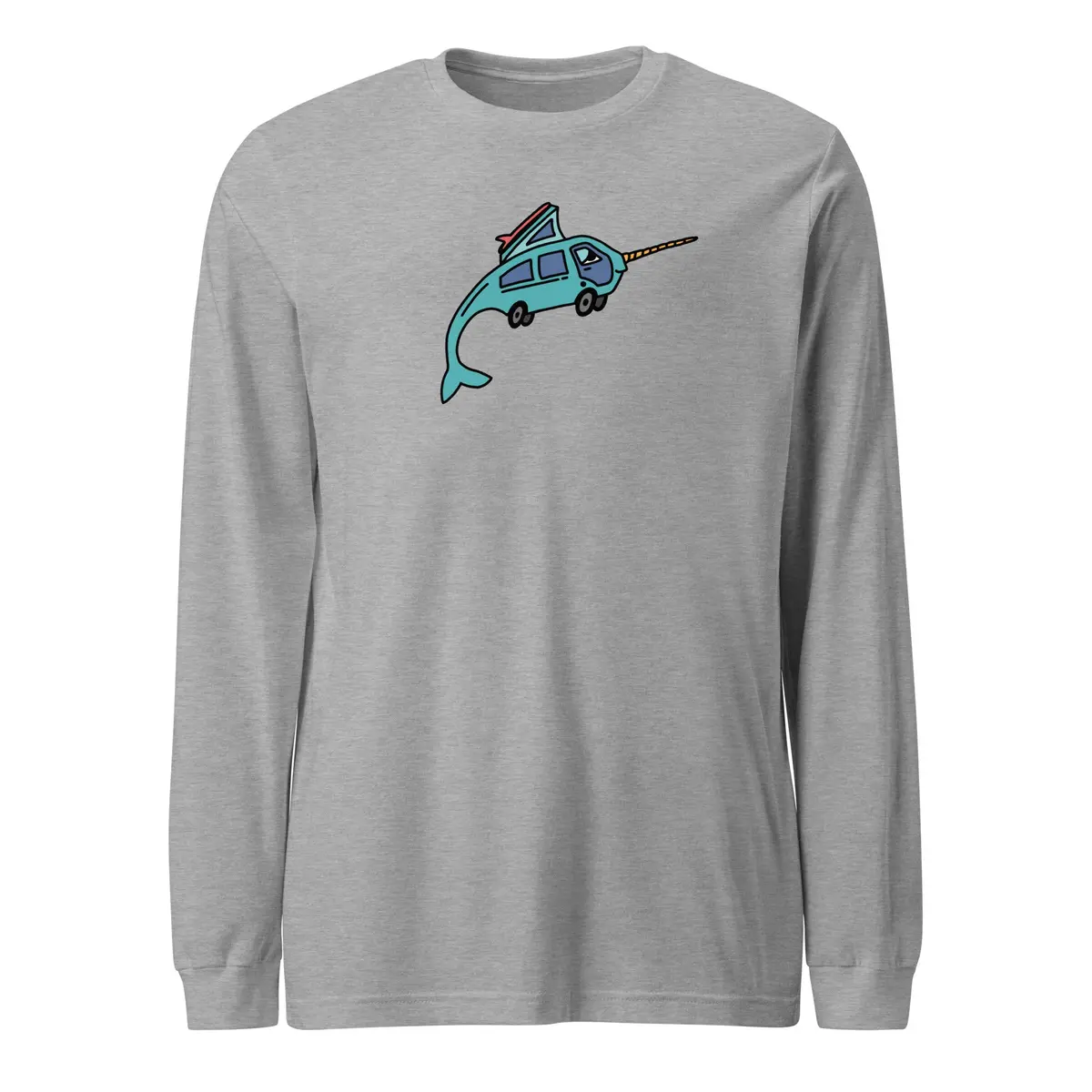 Eco-Friendly Narwhal Ned Long Sleeve T-Shirt - Image 10