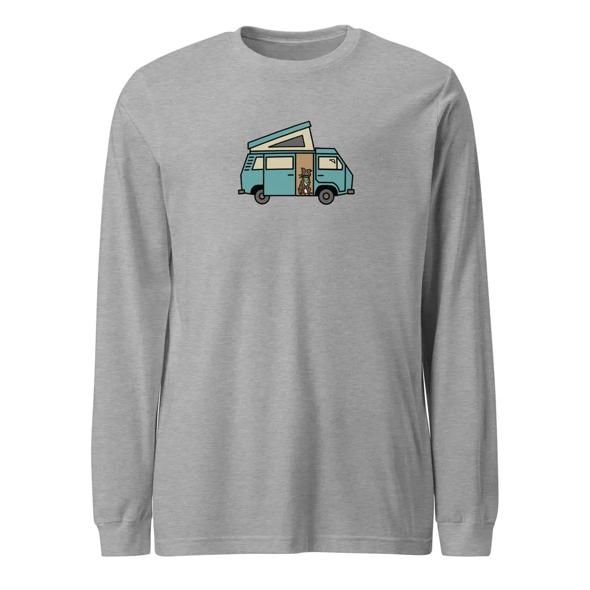 Dog and Van Inspired Long Sleeve T-Shirt - Image 12