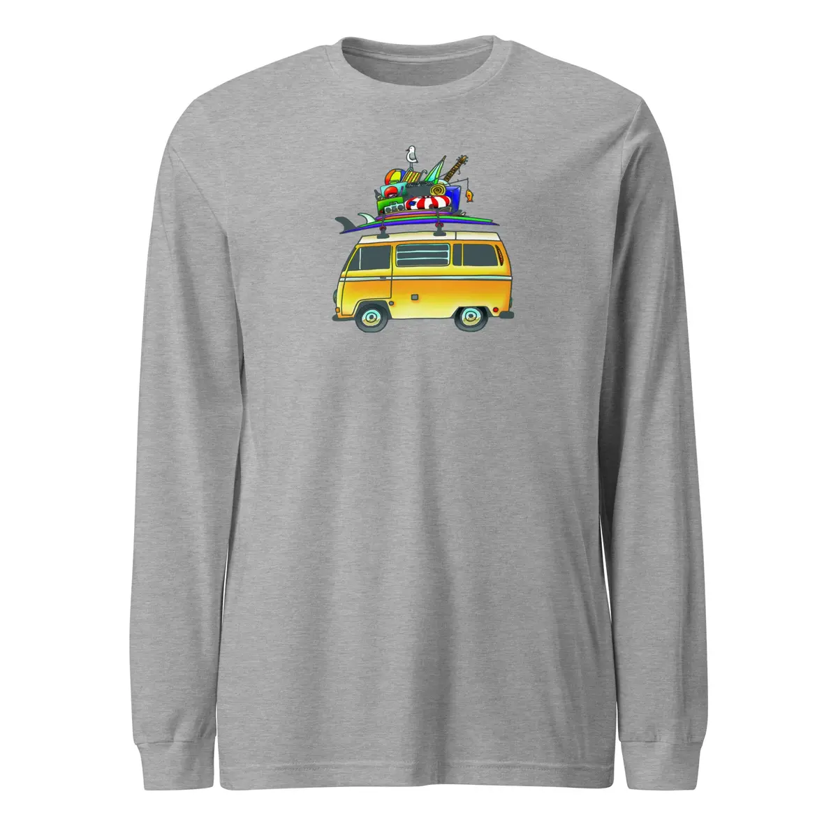 Rad Bus Premium Long Sleeve Cotton T-Shirt - Image 10
