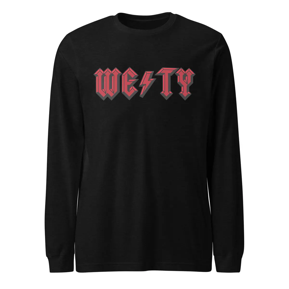 Westy Long Sleeve T-Shirt Featuring Bold High-Voltage Graphic