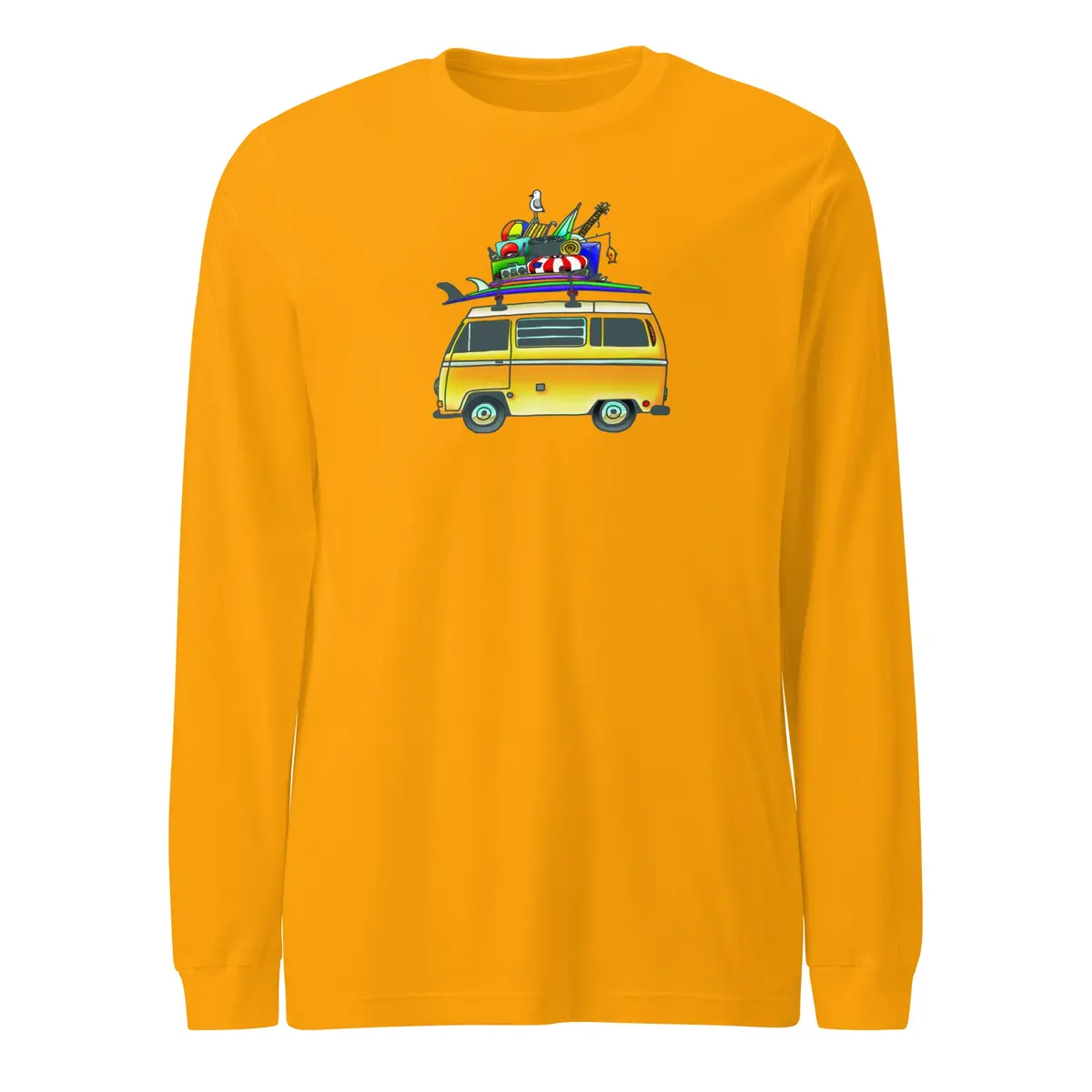 Rad Bus Premium Long Sleeve Cotton T-Shirt - Image 9