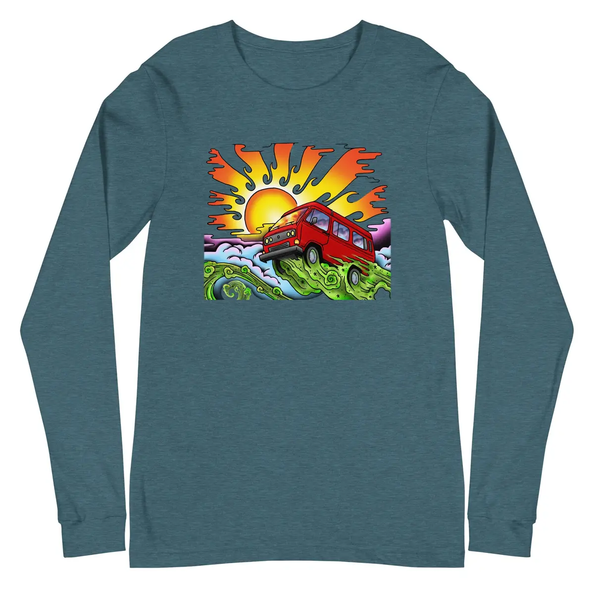 Van & Sun Premium Long-Sleeve Cotton T-Shirt