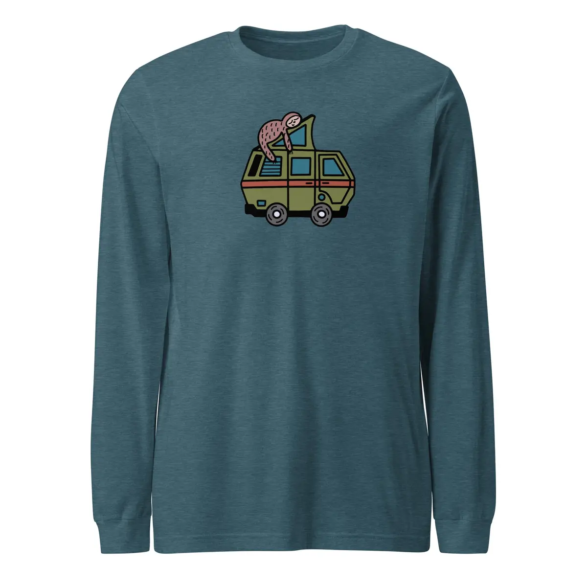 Stewie the Sloth Graphic Long Sleeve T-Shirt