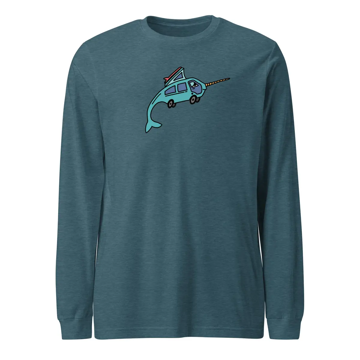 Eco-Friendly Narwhal Ned Long Sleeve T-Shirt - Image 7