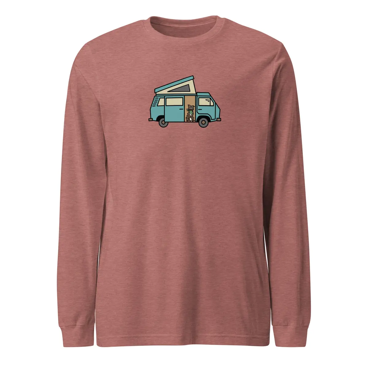 Dog and Van Inspired Long Sleeve T-Shirt - Image 9