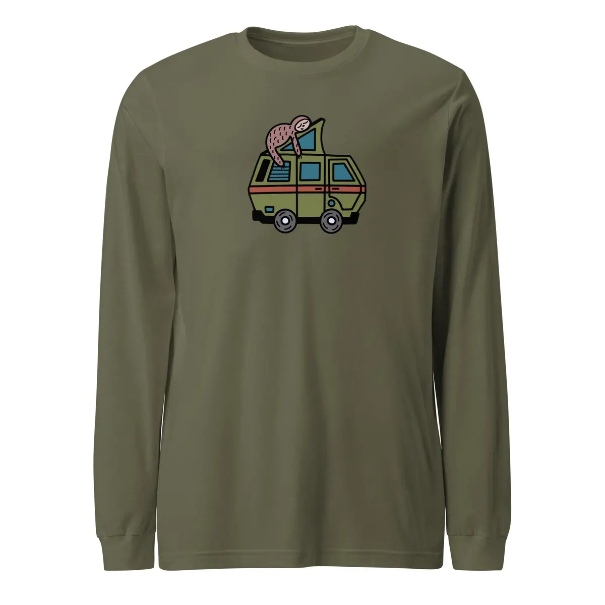 Stewie the Sloth Graphic Long Sleeve T-Shirt - Image 5