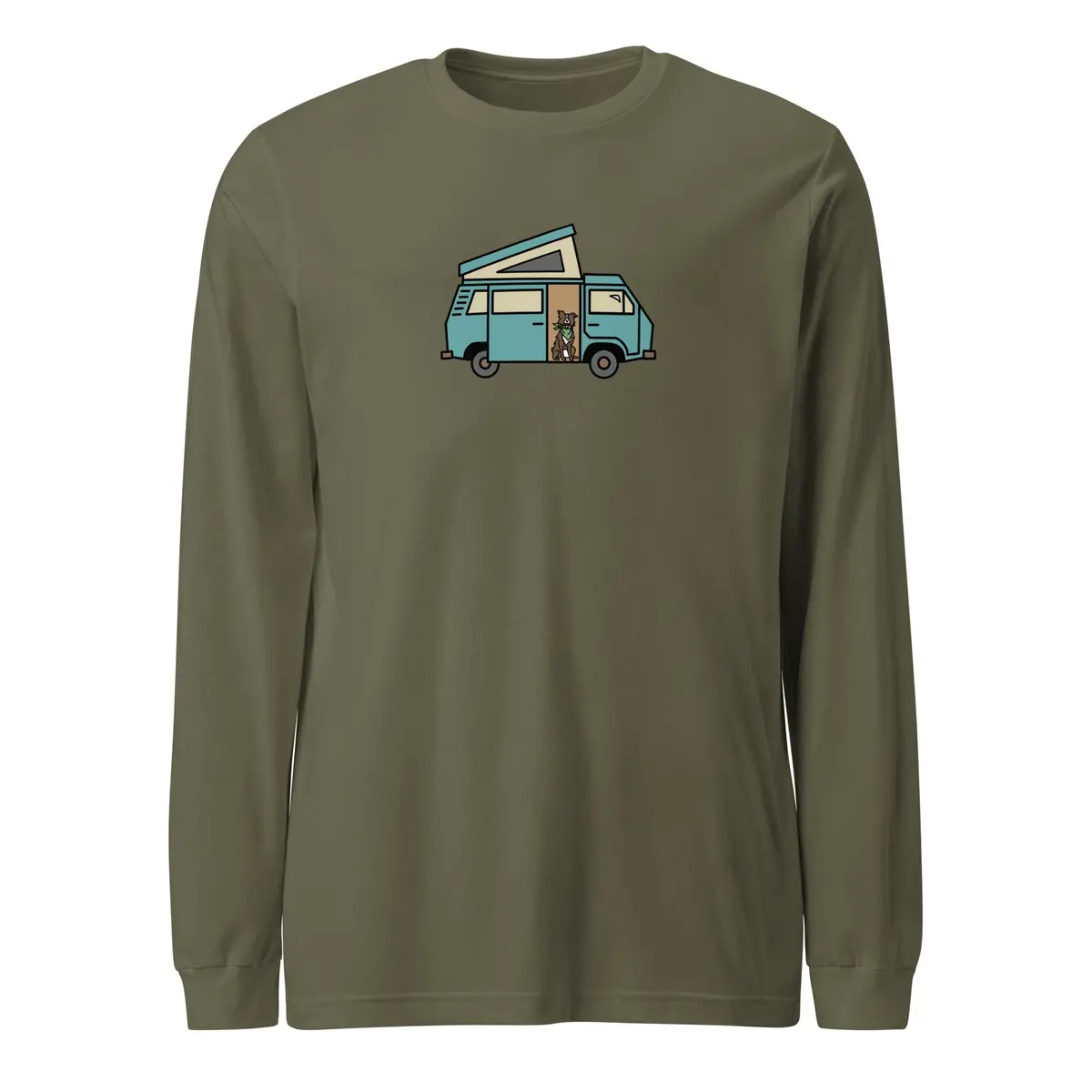 Dog and Van Inspired Long Sleeve T-Shirt - Image 8