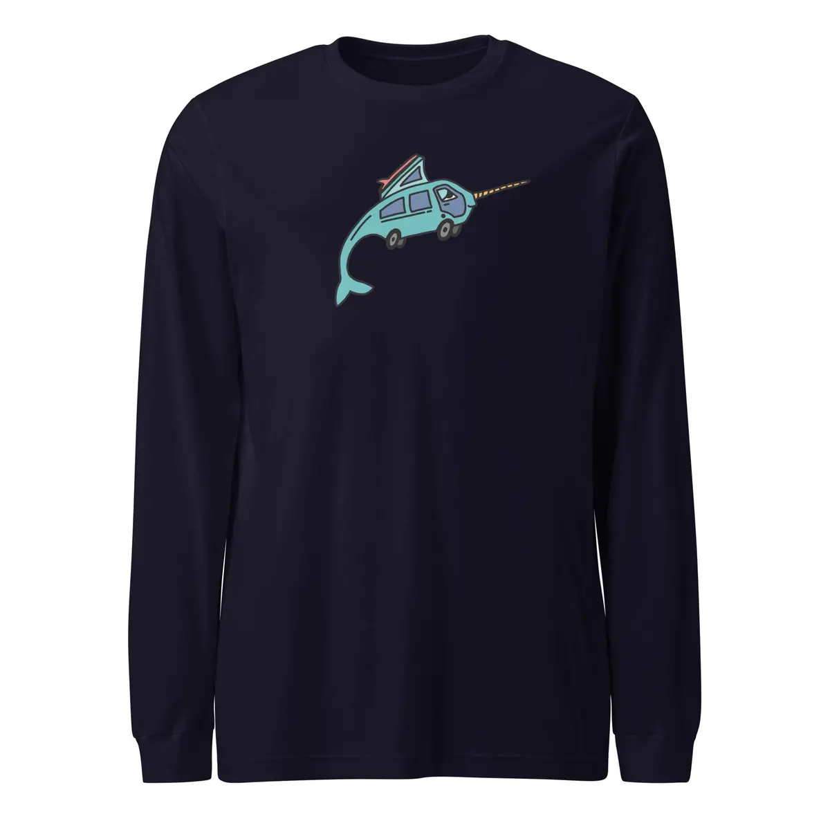 Eco-Friendly Narwhal Ned Long Sleeve T-Shirt - Image 4