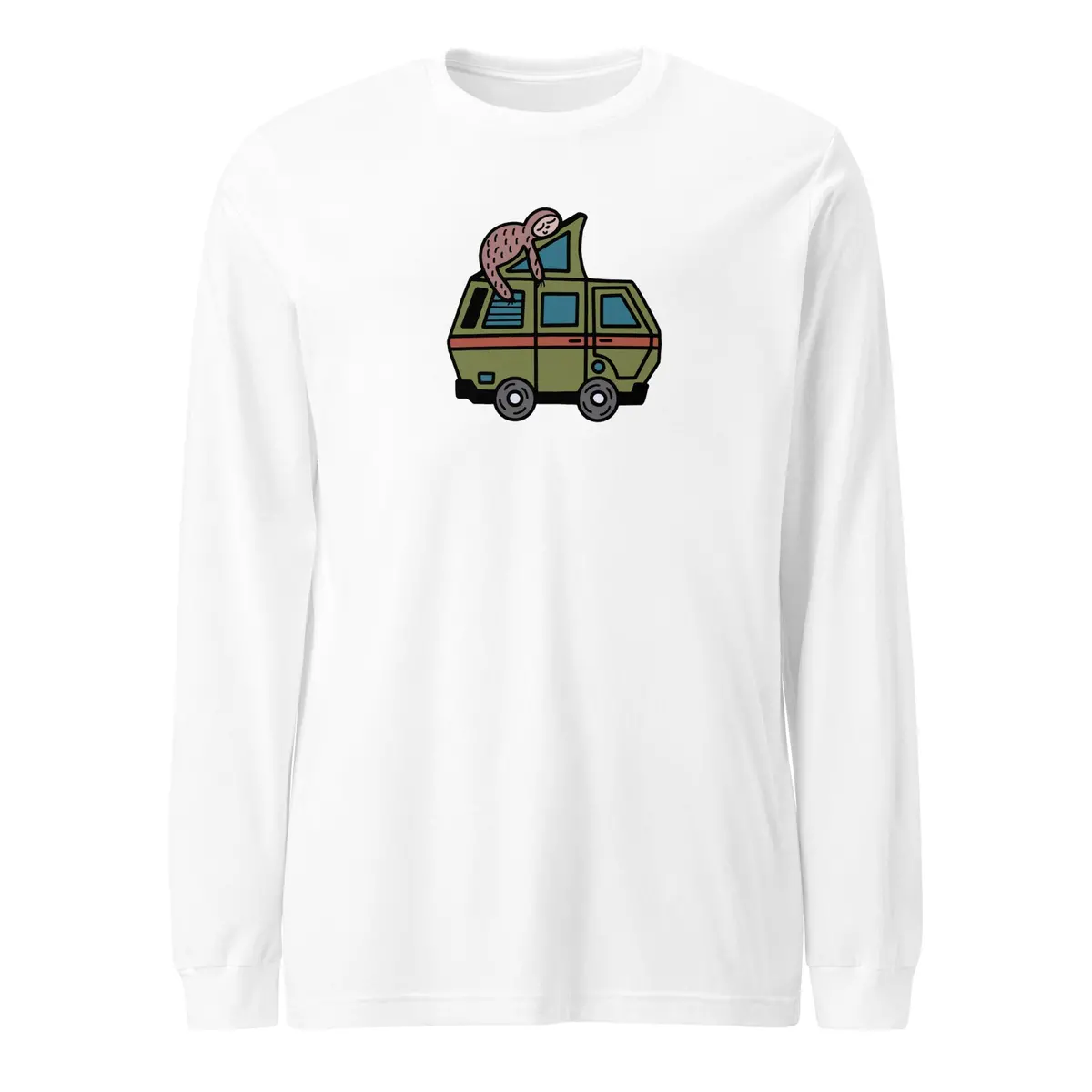 Stewie the Sloth Graphic Long Sleeve T-Shirt - Image 7